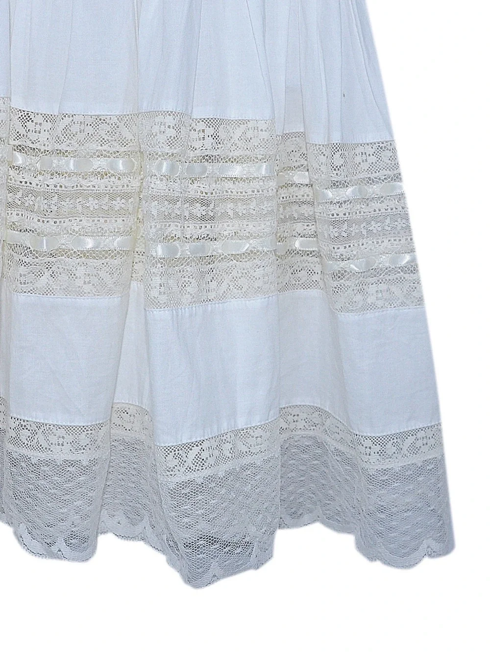 Remember Nguyen Phoenix N Ren Anna Grace Girls Dress - Ecru Lace Size 10
